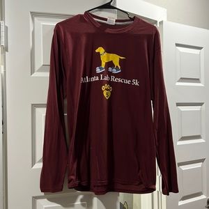 Long sleeve Atlanta Lab Rescue Maroon TSHirt